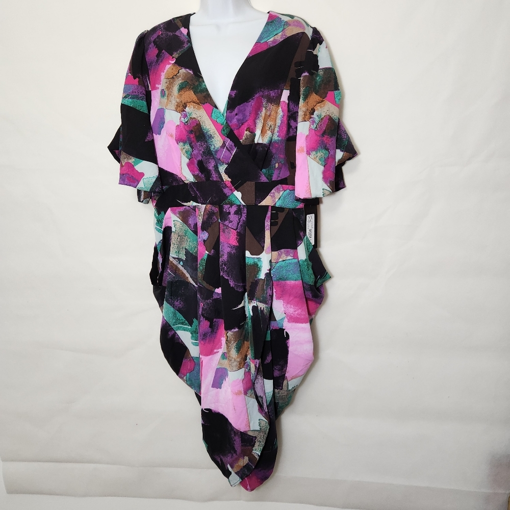V-Neck V-Lined Dress